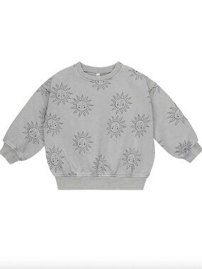 Rylee + Cru Relaxed Sweatshirt (Dusty Blue Suns) - 18-24 months